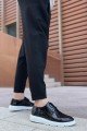 BA0003 Bağcıklı Klasik Siyah Rugan Yüksek Taban Casual Erkek Ayakkabı BA0003 Bağcıklı Klasik Siyah Rugan Yüksek Taban Casual Erkek Ayakkabı