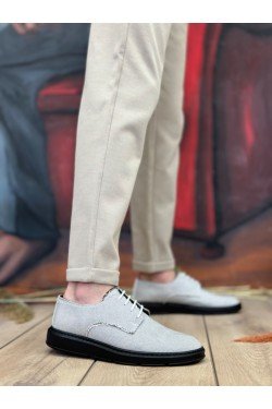 BA0003 Bağcıklı Klasik Spor Gri Renk Siyah Taban Keten Yüksek Taban Casual Erkek Ayakkabı BA0003 Bağcıklı Klasik Spor Gri Renk Siyah Taban Keten Yüksek Taban Casual Erkek Ayakkabı