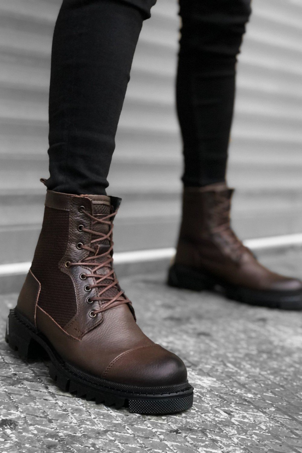 BA0183 İçi Dışı Hakiki Deri Kahverengi Erkek Postal Bot BA0183 İçi Dışı Hakiki Deri Kahverengi Erkek Postal Bot