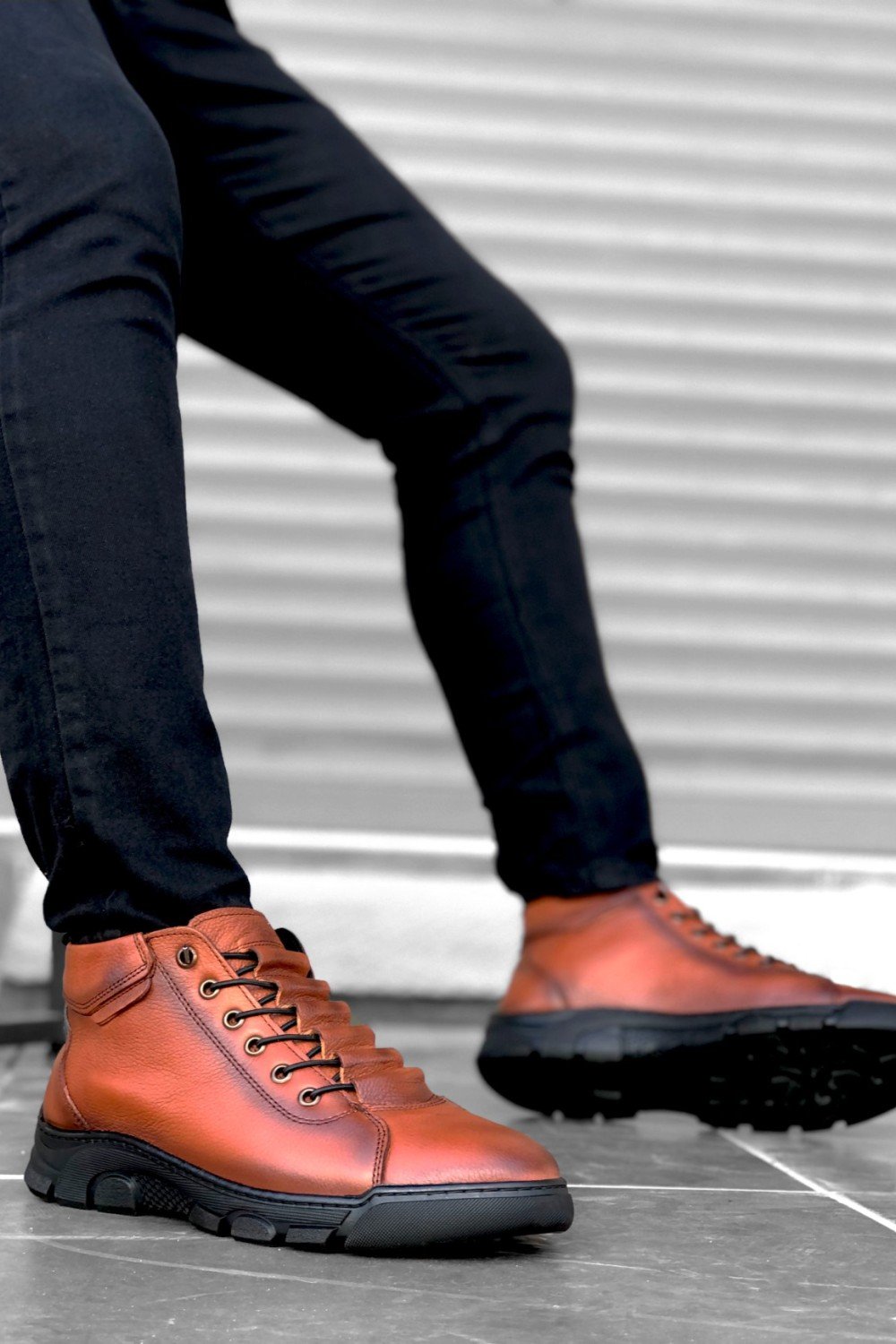 BA0213 Gizli Bağcıklı Hakiki Deri Taba Erkek Yarım Bilek Bot BA0213 Gizli Bağcıklı Hakiki Deri Taba Erkek Yarım Bilek Bot