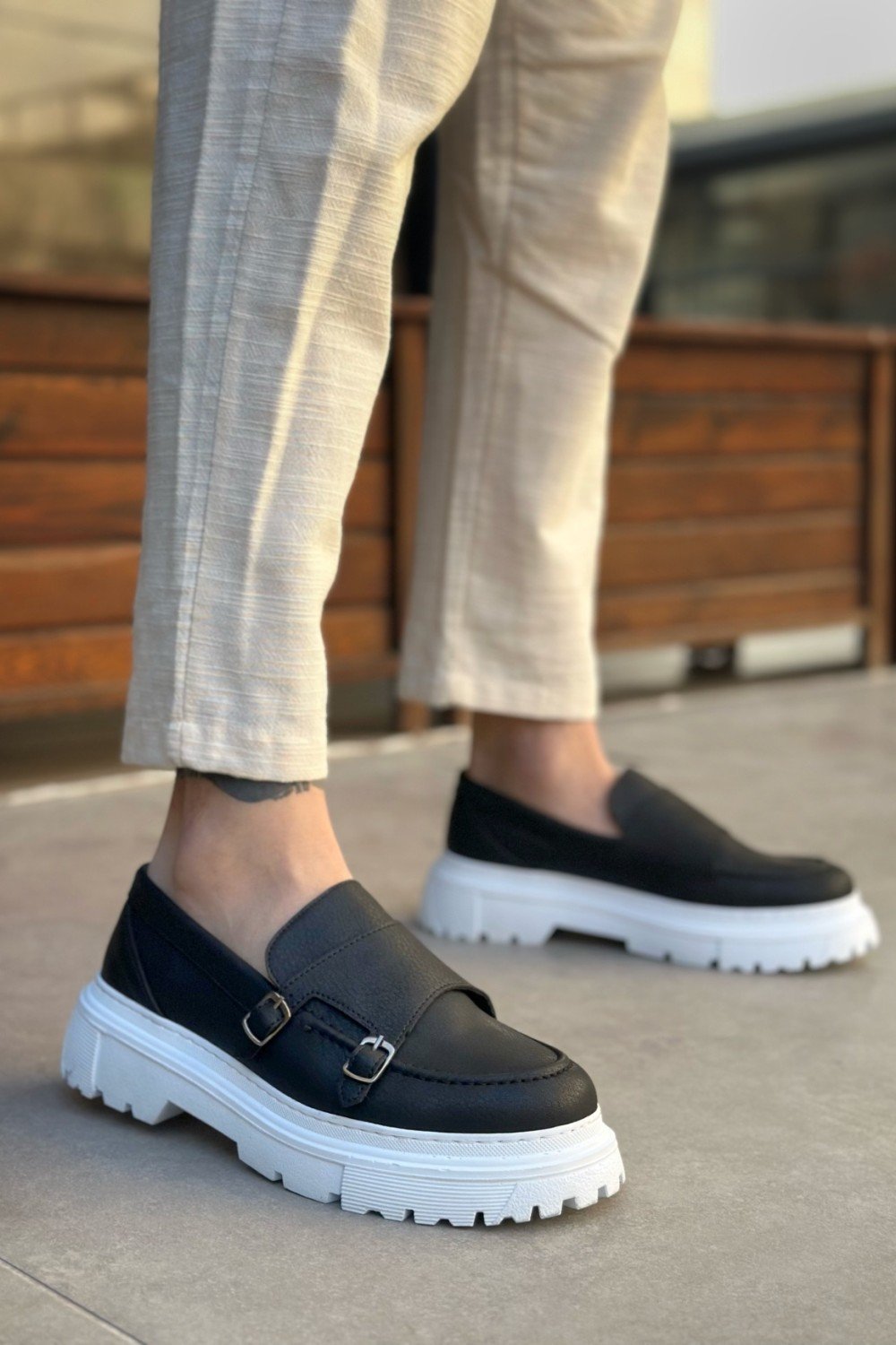 BA0242 Tokalı Klasik Yüksek Taban Siyah Erkek Ayakkabı BA0242 Tokalı Klasik Yüksek Taban Siyah Erkek Ayakkabı