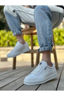 BA0323 BOA Kalın Tırtık Yüksek Taban Beyaz Bağcıklı Spor Erkek Ayakkabı BA0323 BOA Kalın Tırtık Yüksek Taban Beyaz Bağcıklı Spor Erkek Ayakkabı