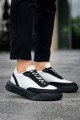 BA0354 Günlük Bağcıklı Erkek Beyaz Parçalı Siyah Yüksek Taban Spor Ayakkabı BA0354 Günlük Bağcıklı Erkek Beyaz Parçalı Siyah Yüksek Taban Spor Ayakkabı