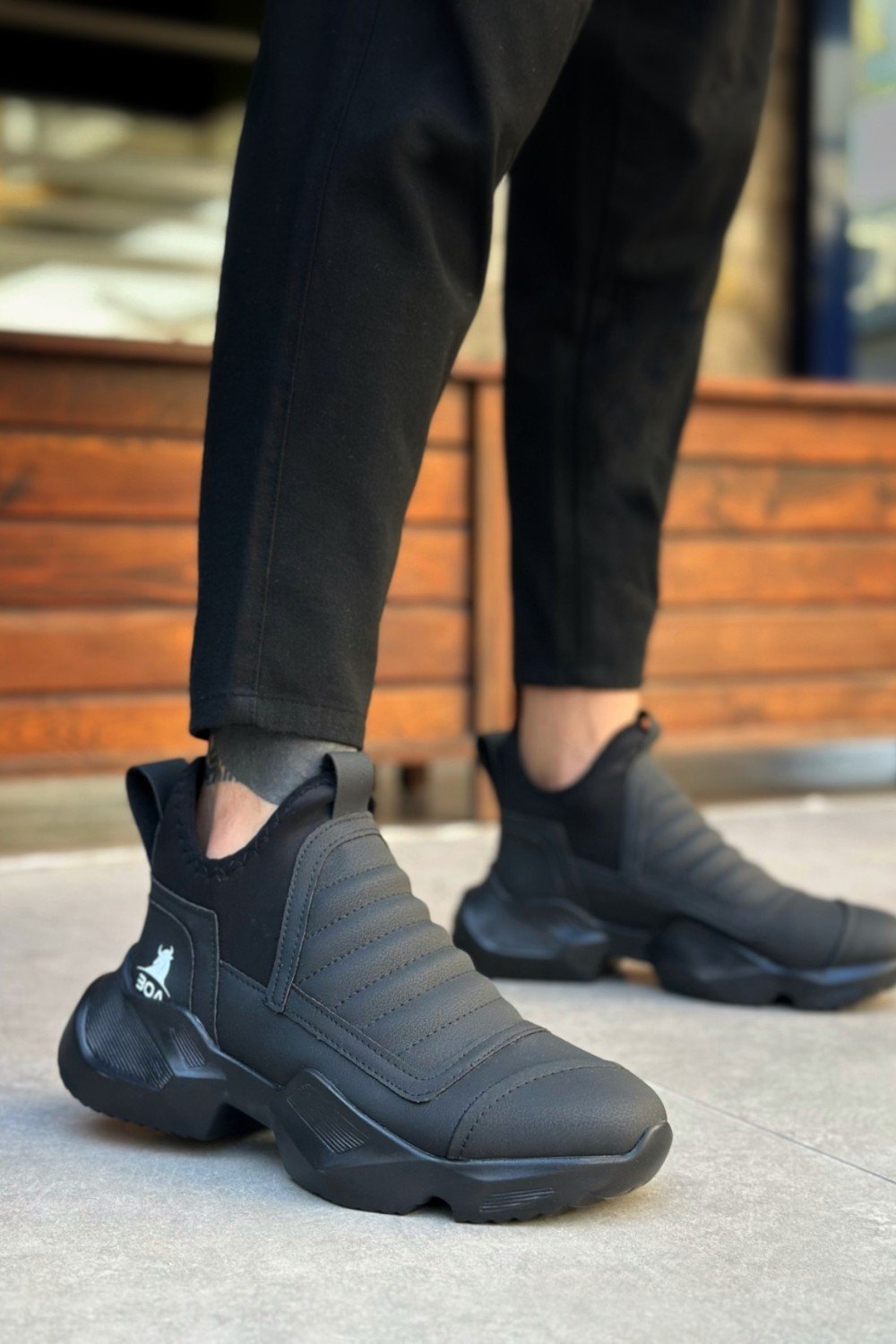 BA0401 Bağcıksız Rahat Yüksek Taban Erkek Spor Yarım Bilek Bot BA0401 Bağcıksız Rahat Yüksek Taban Erkek Spor Yarım Bilek Bot