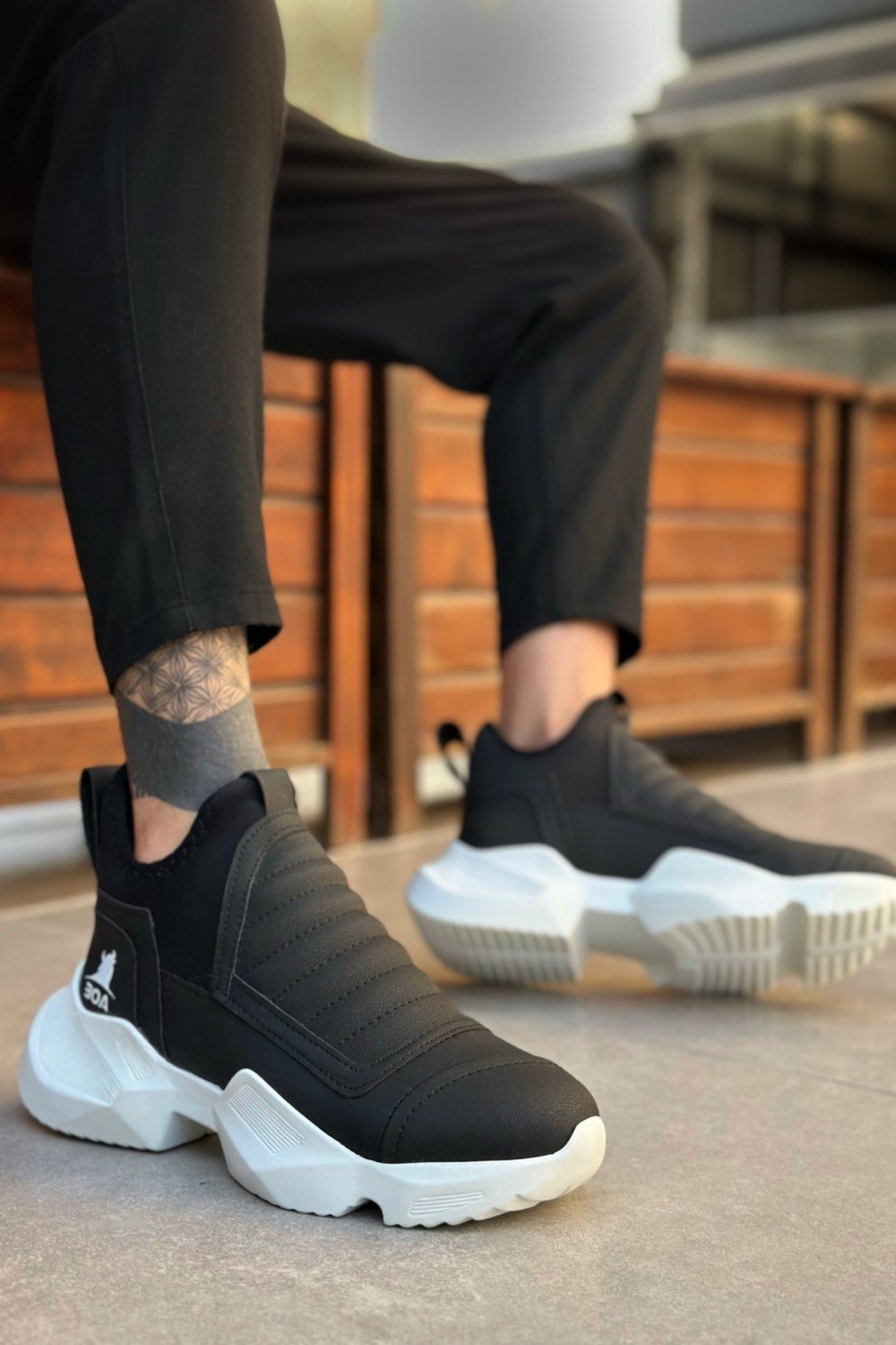 BA0401 Bağcıksız Rahat Yüksek Taban Siyah Erkek Spor Yarım Bilek Bot BA0401 Bağcıksız Rahat Yüksek Taban Siyah Erkek Spor Yarım Bilek Bot