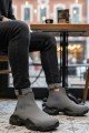 BA0444 Bağcıksız Rahat Yüksek Taban Füme Erkek Spor Yarım Bilek Bot BA0444 Bağcıksız Rahat Yüksek Taban Füme Erkek Spor Yarım Bilek Bot