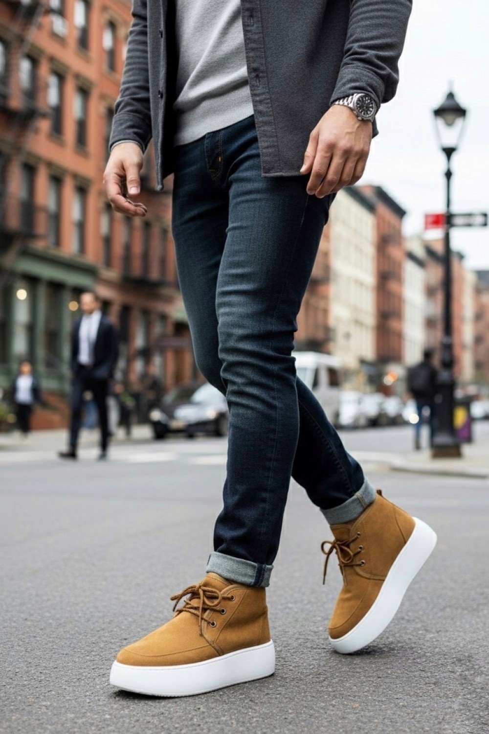 BA0550 İçi Kürklü Bağcıklı Taba Erkek Tarz Spor Bot BA0550 İçi Kürklü Bağcıklı Taba Erkek Tarz Spor Bot