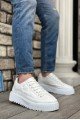 BA0801 BOA Beyaz Yüksek Taban Erkek Spor Ayakkabı BA0801 BOA Beyaz Yüksek Taban Erkek Spor Ayakkabı