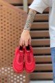 BA0812 Özel Örme Triko Tarz Kırmızı Renk Spor Ayakkabı BA0812 Özel Örme Triko Tarz Kırmızı Renk Spor Ayakkabı