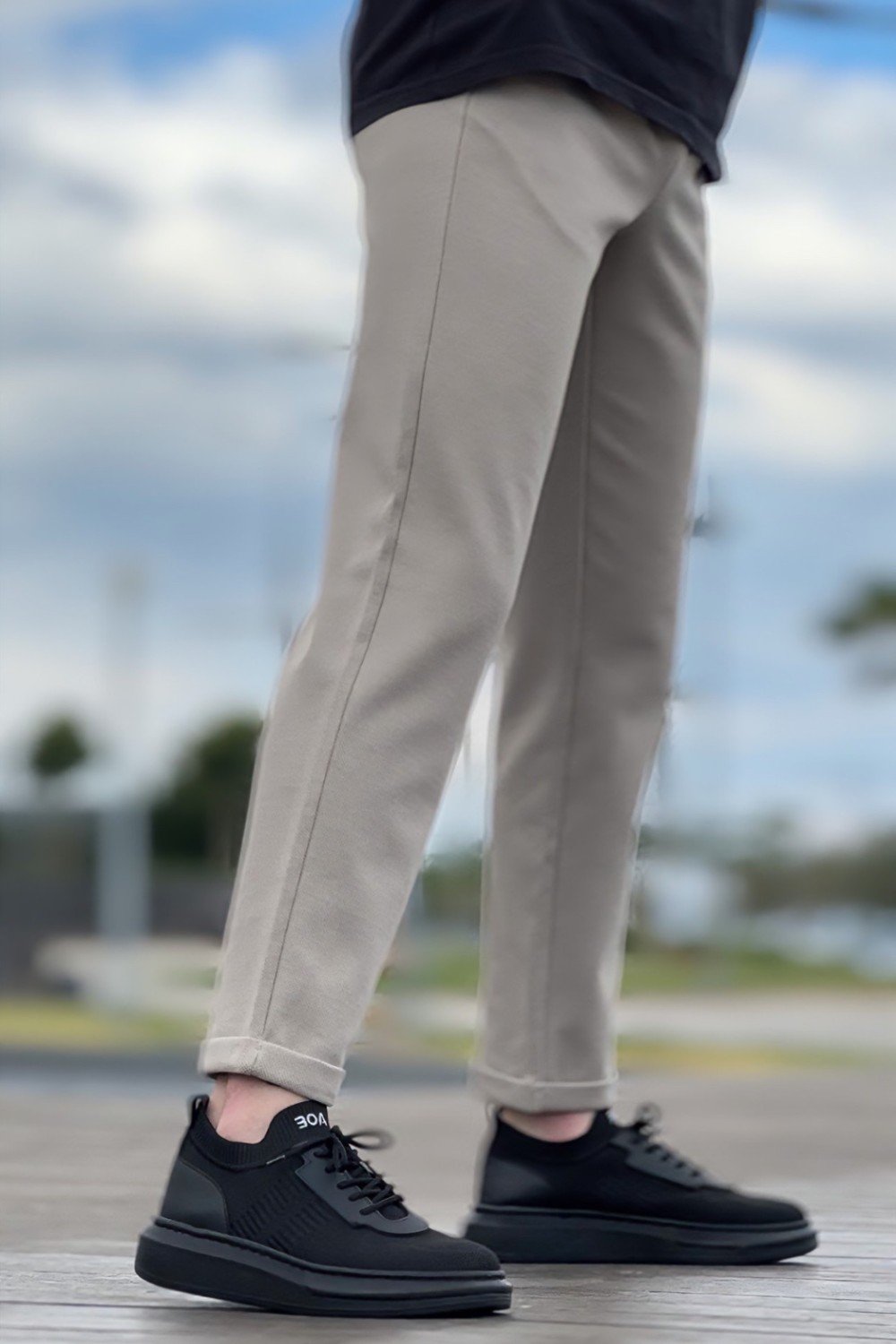 BA0812 Özel Örme Triko Tarz Siyah Renk Siyah Taban Spor Ayakkabı BA0812 Özel Örme Triko Tarz Siyah Renk Siyah Taban Spor Ayakkabı