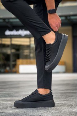 BA500 BOA Özel Termo Taban Siyah Renk Casual Erkek Ayakkabı BA500 BOA Özel Termo Taban Siyah Renk Casual Erkek Ayakkabı