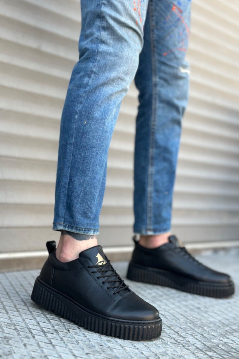 BA8104 BOA Yüksek Siyah Taban Siyah Cilt Bağcıklı Erkek Ayakkabı BA8104 BOA Yüksek Siyah Taban Siyah Cilt Bağcıklı Erkek Ayakkabı