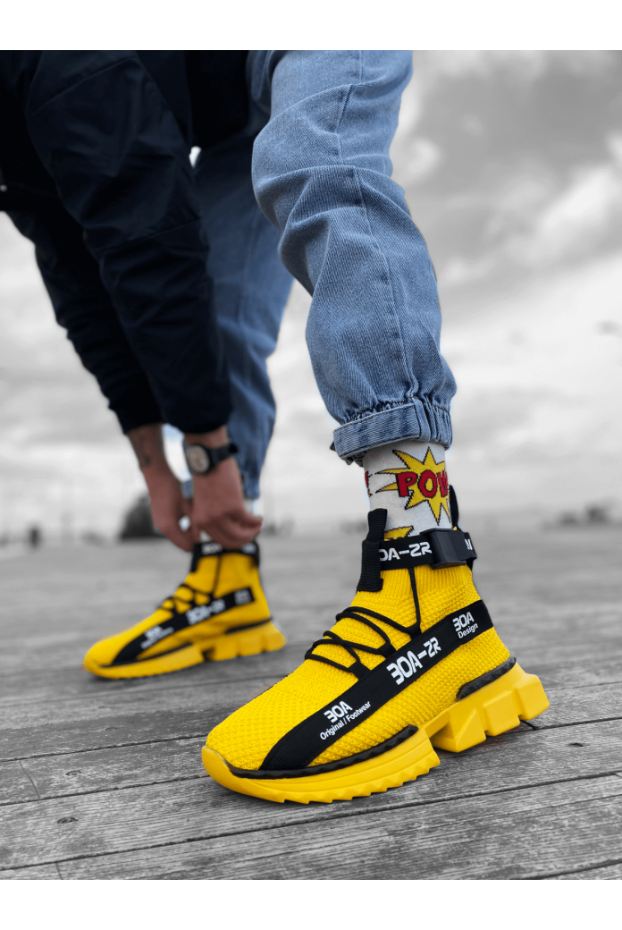 Zr-x700 Tarz Sarı Renk Spor Ayakkabı