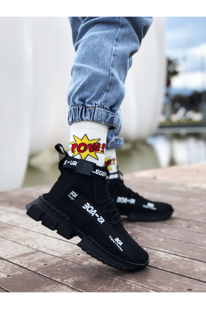 Zr-x700 Tarz Siyah Taban Spor Ayakkabı