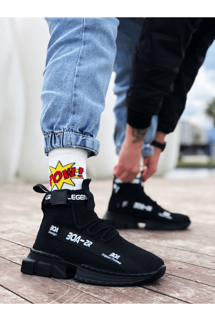 Zr-x700 Tarz Siyah Taban Spor Ayakkabı