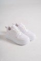 ALESSI Bağcıklı Ortopedik Taban Kadın Sneaker Spor Ayakkabı CBT - Beyaz ALESSI Bağcıklı Ortopedik Taban Kadın Sneaker Spor Ayakkabı CBT - Beyaz