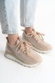 ALYA Bağcıklı Ortopedik Taban Taşlı Kadın Sneaker Spor Ayakkabı CBT - Krem ALYA Bağcıklı Ortopedik Taban Taşlı Kadın Sneaker Spor Ayakkabı CBT - Krem