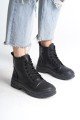 BLOOM Bağcıklı Fermuarlı Ortopedik Taban Kadın Bot CST - Siyah BLOOM Bağcıklı Fermuarlı Ortopedik Taban Kadın Bot CST - Siyah