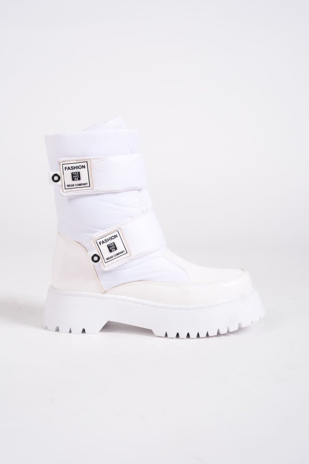 ELISA Cırt Cırtlı Paraşüt Kumaş Rugan Kadın Bot RBT - Beyaz ELISA Cırt Cırtlı Paraşüt Kumaş Rugan Kadın Bot RBT - Beyaz