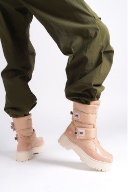 ELISA Cırt Cırtlı Paraşüt Kumaş Rugan Kadın Bot RTT - Ten ELISA Cırt Cırtlı Paraşüt Kumaş Rugan Kadın Bot RTT - Ten