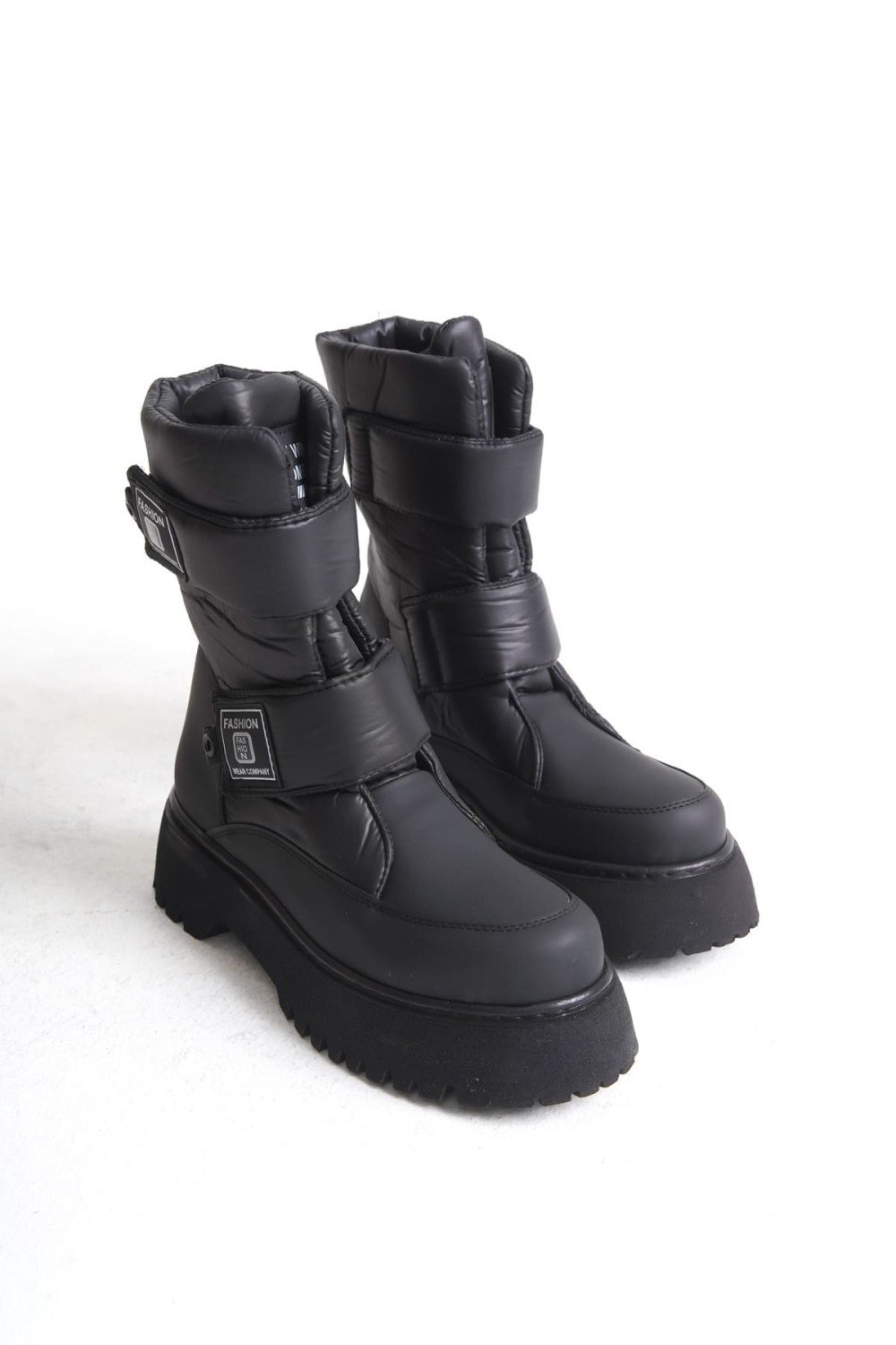 ELISA Cırt Cırtlı Paraşüt KumaşKadın Bot CST - Siyah ELISA Cırt Cırtlı Paraşüt KumaşKadın Bot CST - Siyah