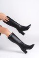 FIORELLA Bağcıksız Fermuarlı Ortopedik Taban Kadın Çizme CST - Siyah FIORELLA Bağcıksız Fermuarlı Ortopedik Taban Kadın Çizme CST - Siyah