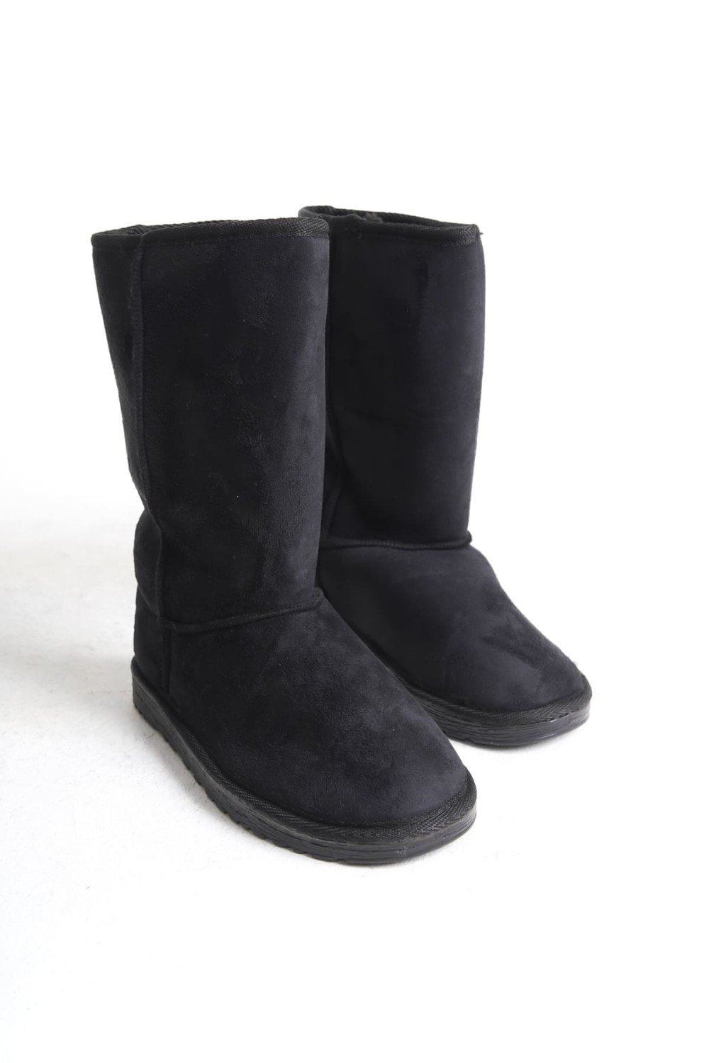 FREYA Bağcıksız Düz Taban İçi Kürklü Süet Kadın Bot SST - Siyah FREYA Bağcıksız Düz Taban İçi Kürklü Süet Kadın Bot SST - Siyah