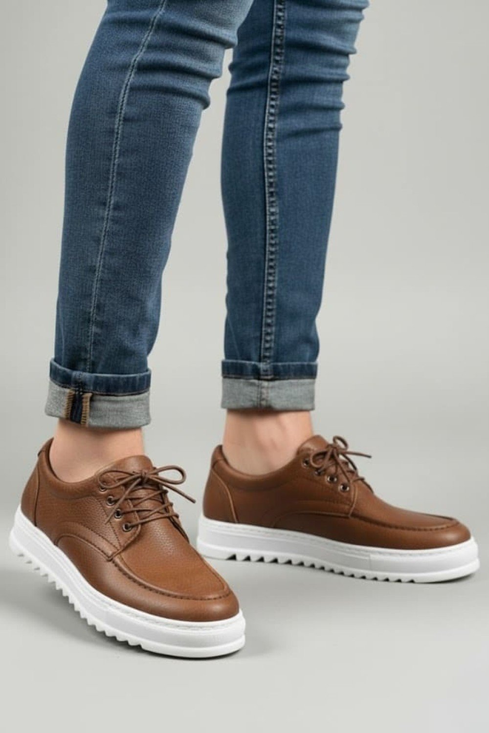 JY-T12x Arts Bağcıklı Cilt Erkek Günlük Spor Klasik Ayakkabı CBT - Taba JY-T12x Arts Bağcıklı Cilt Erkek Günlük Spor Klasik Ayakkabı CBT - Taba