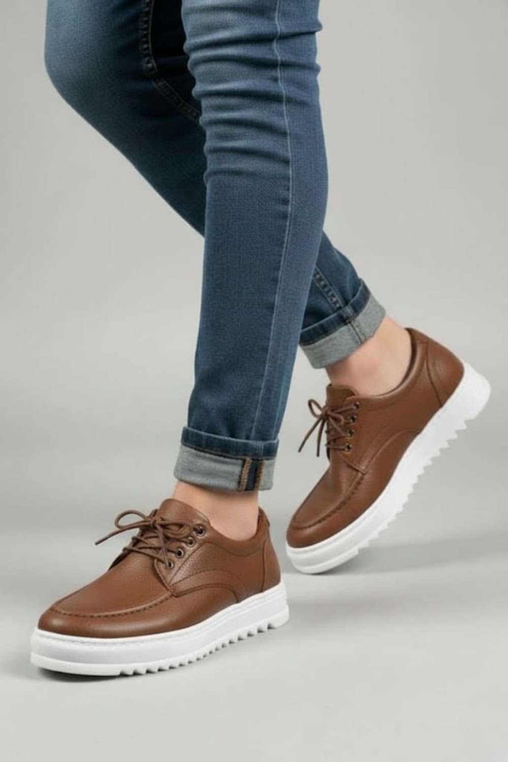 JY-T12x Arts Bağcıklı Cilt Erkek Günlük Spor Klasik Ayakkabı CBT - Taba JY-T12x Arts Bağcıklı Cilt Erkek Günlük Spor Klasik Ayakkabı CBT - Taba