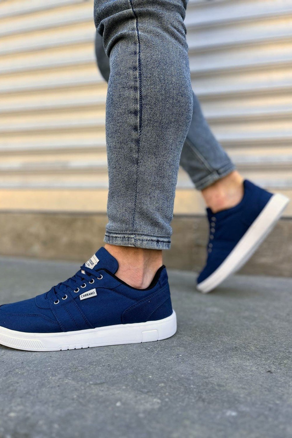 JY0118 REX Bağcıklı Keten Kumaş Erkek Günlük Sneaker Ayakkabı KBT - Lacivert JY0118 REX Bağcıklı Keten Kumaş Erkek Günlük Sneaker Ayakkabı KBT - Lacivert