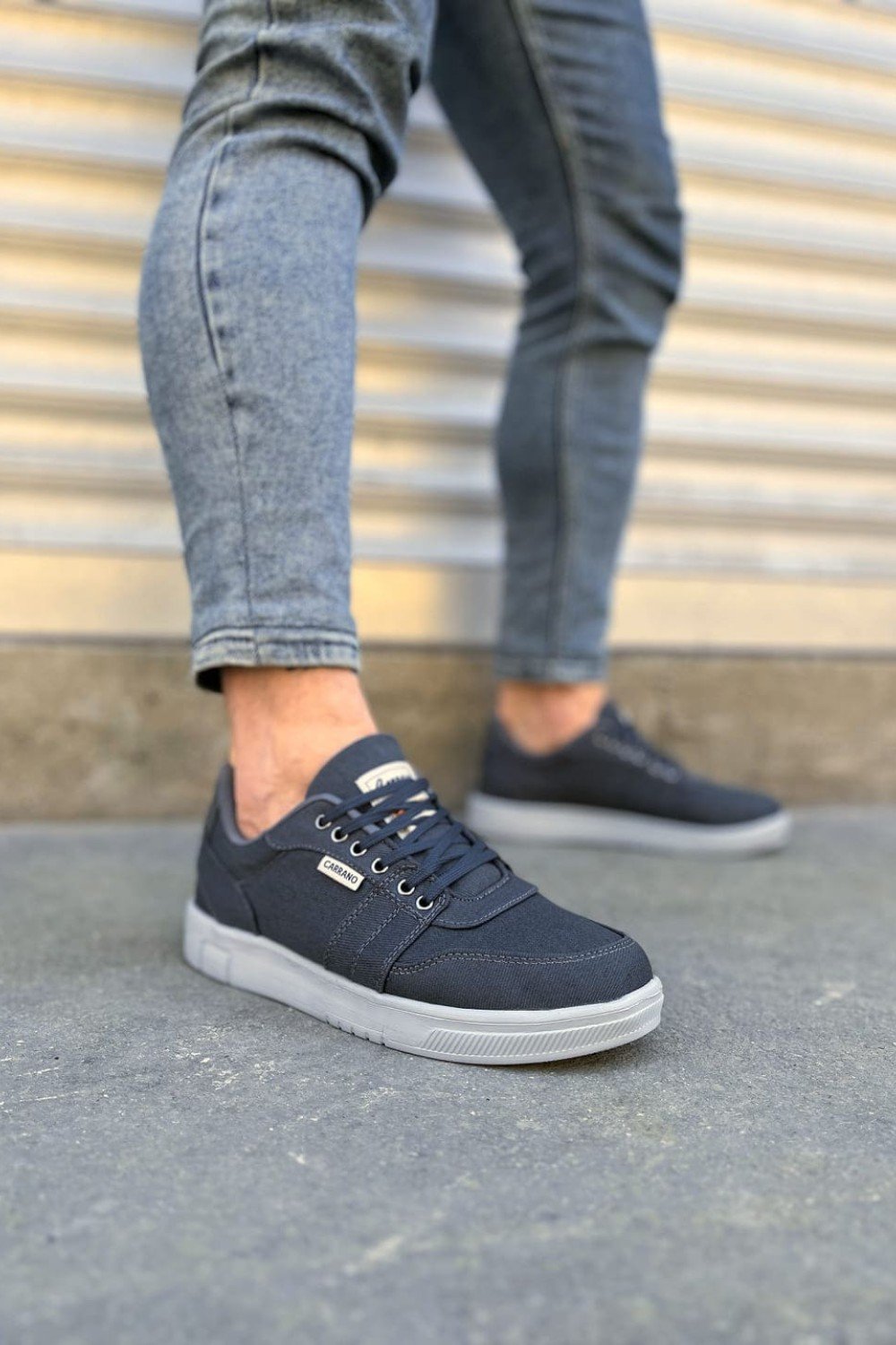 JY0118 REX Bağcıklı Keten Kumaş Erkek Günlük Sneaker Ayakkabı KGT - Füme JY0118 REX Bağcıklı Keten Kumaş Erkek Günlük Sneaker Ayakkabı KGT - Füme