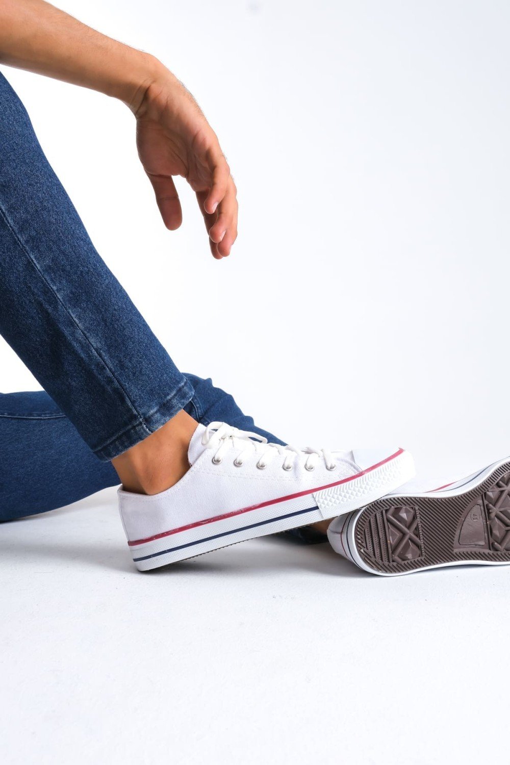 JY0422 Luke Bağcıklı Keten Kumaş Erkek Günlük Sneaker Ayakkabı KBT - Beyaz JY0422 Luke Bağcıklı Keten Kumaş Erkek Günlük Sneaker Ayakkabı KBT - Beyaz