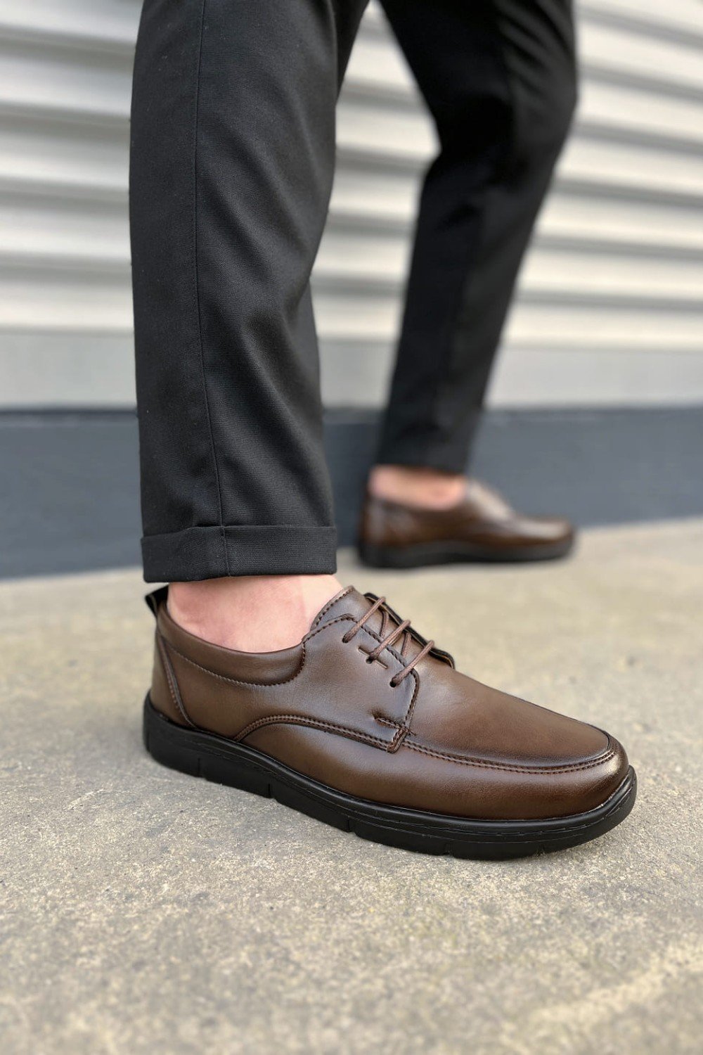 JY0510 Clasica Bağcıklı Cilt Erkek Günlük Klasik Ayakkabı CST - Kahverengi JY0510 Clasica Bağcıklı Cilt Erkek Günlük Klasik Ayakkabı CST - Kahverengi