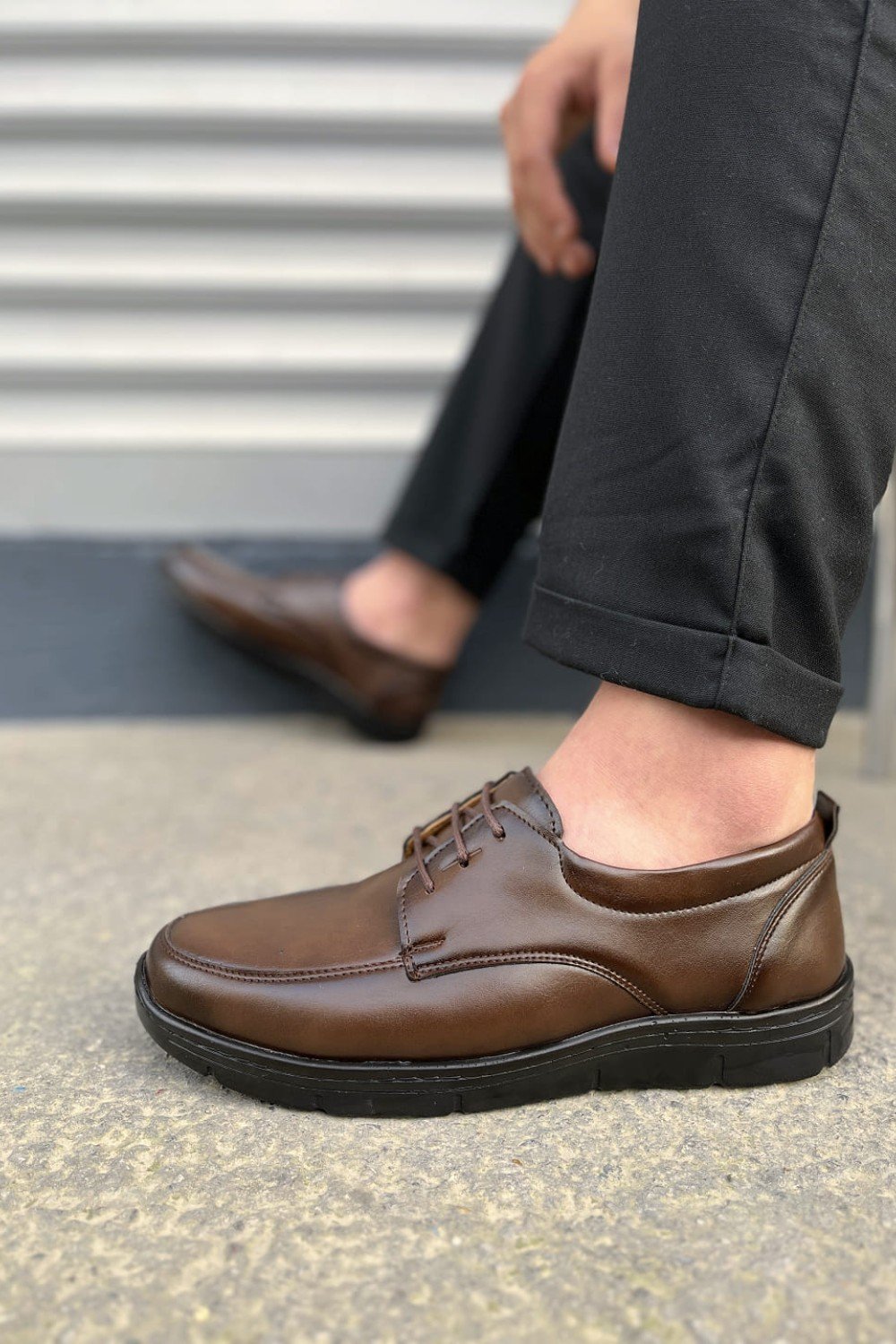 JY0510 Clasica Bağcıklı Cilt Erkek Günlük Klasik Ayakkabı CST - Kahverengi JY0510 Clasica Bağcıklı Cilt Erkek Günlük Klasik Ayakkabı CST - Kahverengi