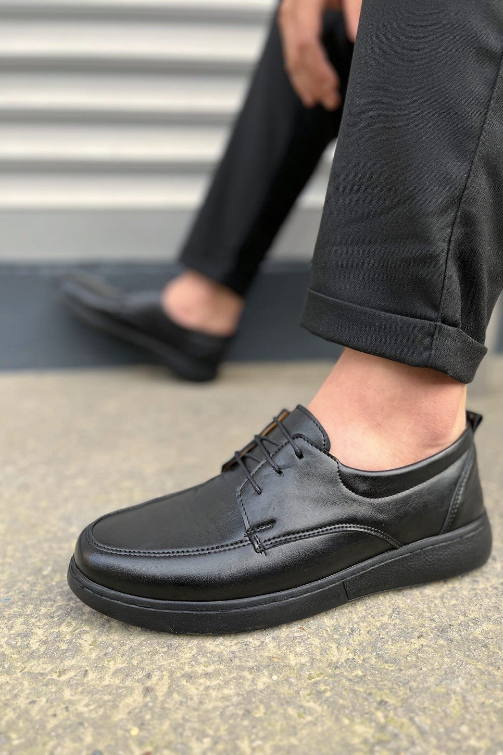 JY0510 Clasica Bağcıklı Cilt Erkek Günlük Klasik Ayakkabı CST - Siyah JY0510 Clasica Bağcıklı Cilt Erkek Günlük Klasik Ayakkabı CST - Siyah