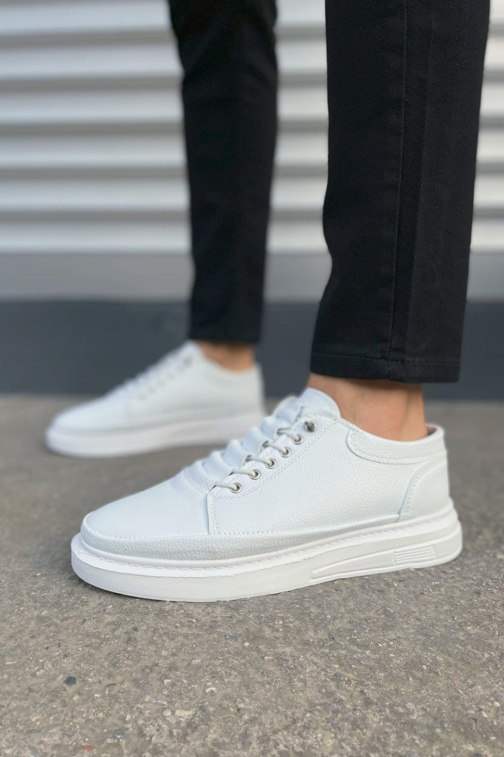 JY0535 Prime Bağcıklı Cilt Erkek Günlük Sneaker Ayakkabı CBT - Beyaz JY0535 Prime Bağcıklı Cilt Erkek Günlük Sneaker Ayakkabı CBT - Beyaz