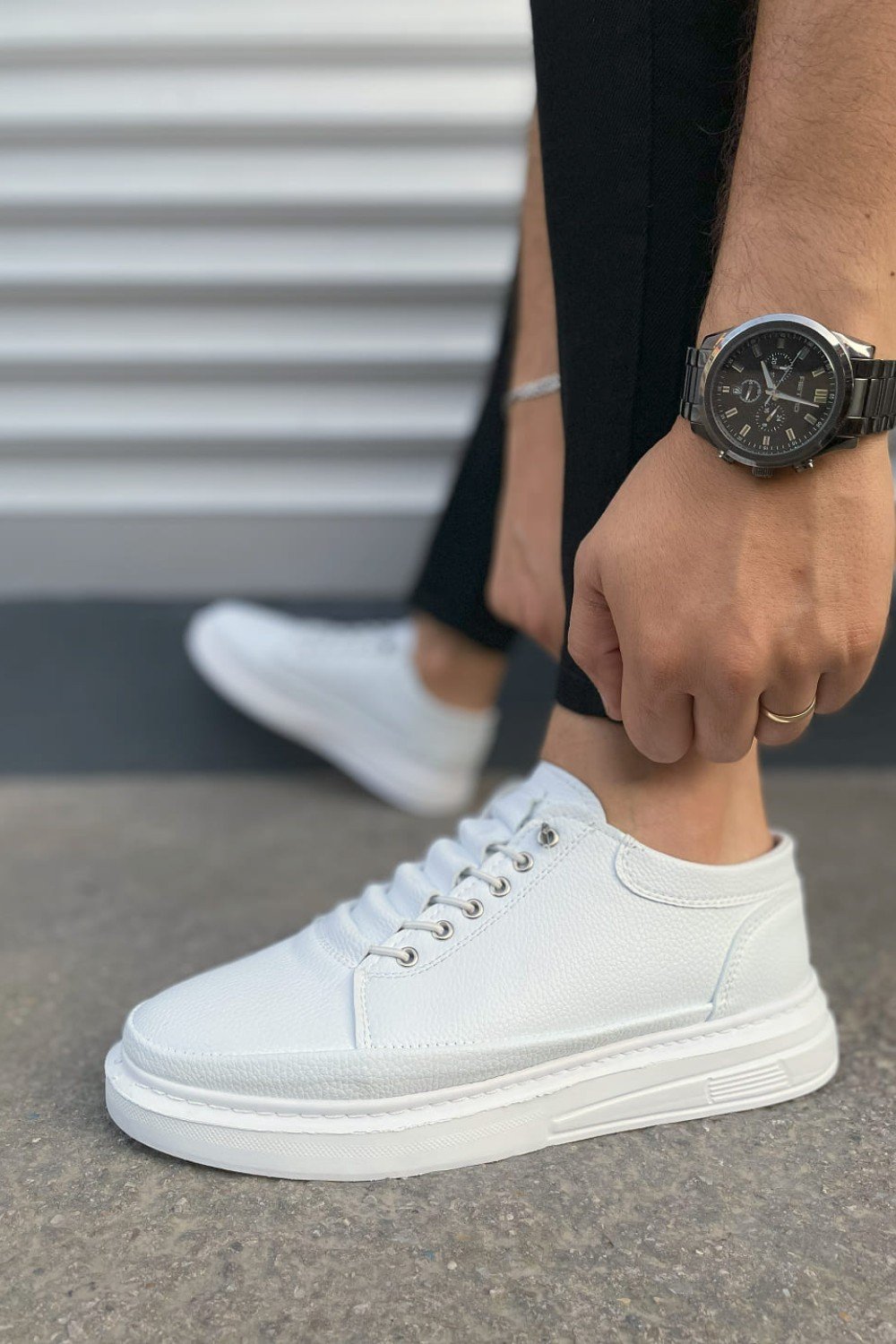 JY0535 Prime Bağcıklı Cilt Erkek Günlük Sneaker Ayakkabı CBT - Beyaz JY0535 Prime Bağcıklı Cilt Erkek Günlük Sneaker Ayakkabı CBT - Beyaz