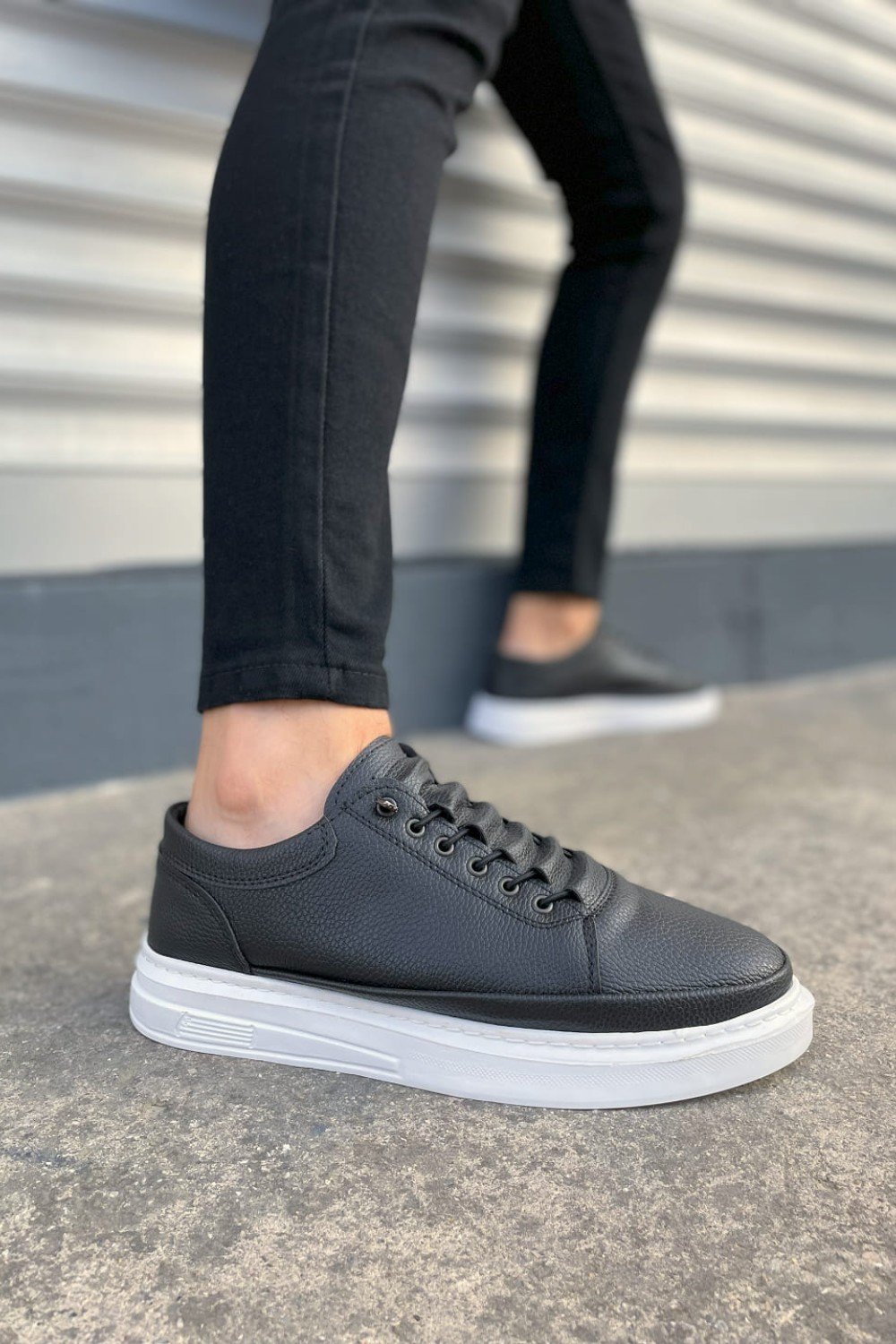 JY0535 Prime Bağcıklı Cilt Erkek Günlük Sneaker Ayakkabı CBT - Siyah JY0535 Prime Bağcıklı Cilt Erkek Günlük Sneaker Ayakkabı CBT - Siyah