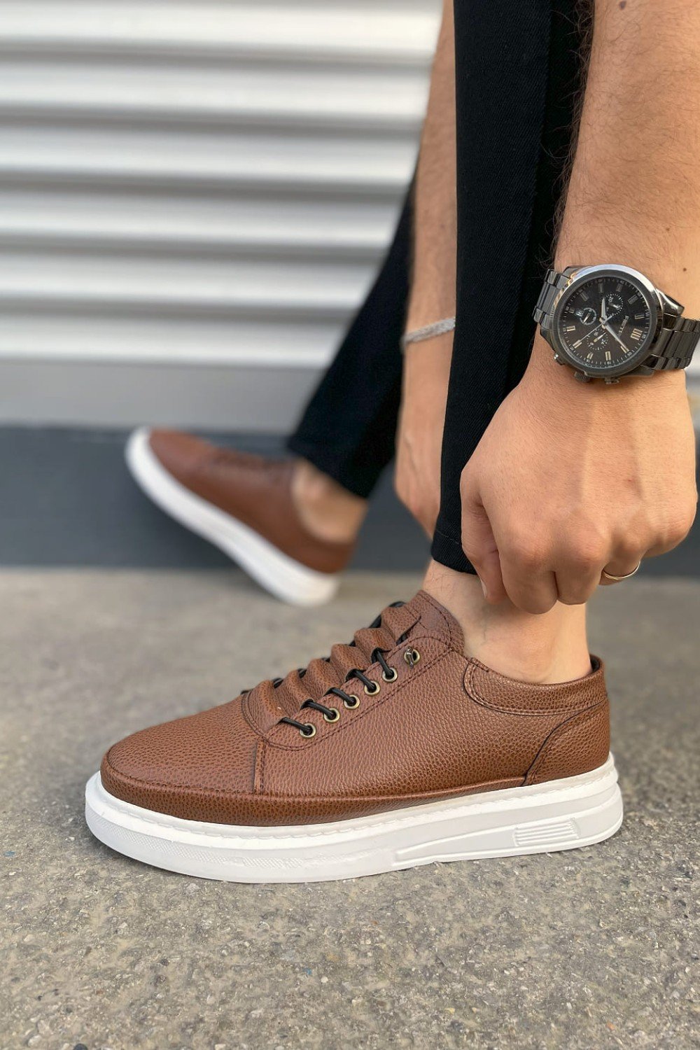 JY0535 Prime Bağcıklı Cilt Erkek Günlük Sneaker Ayakkabı CBT - Taba JY0535 Prime Bağcıklı Cilt Erkek Günlük Sneaker Ayakkabı CBT - Taba