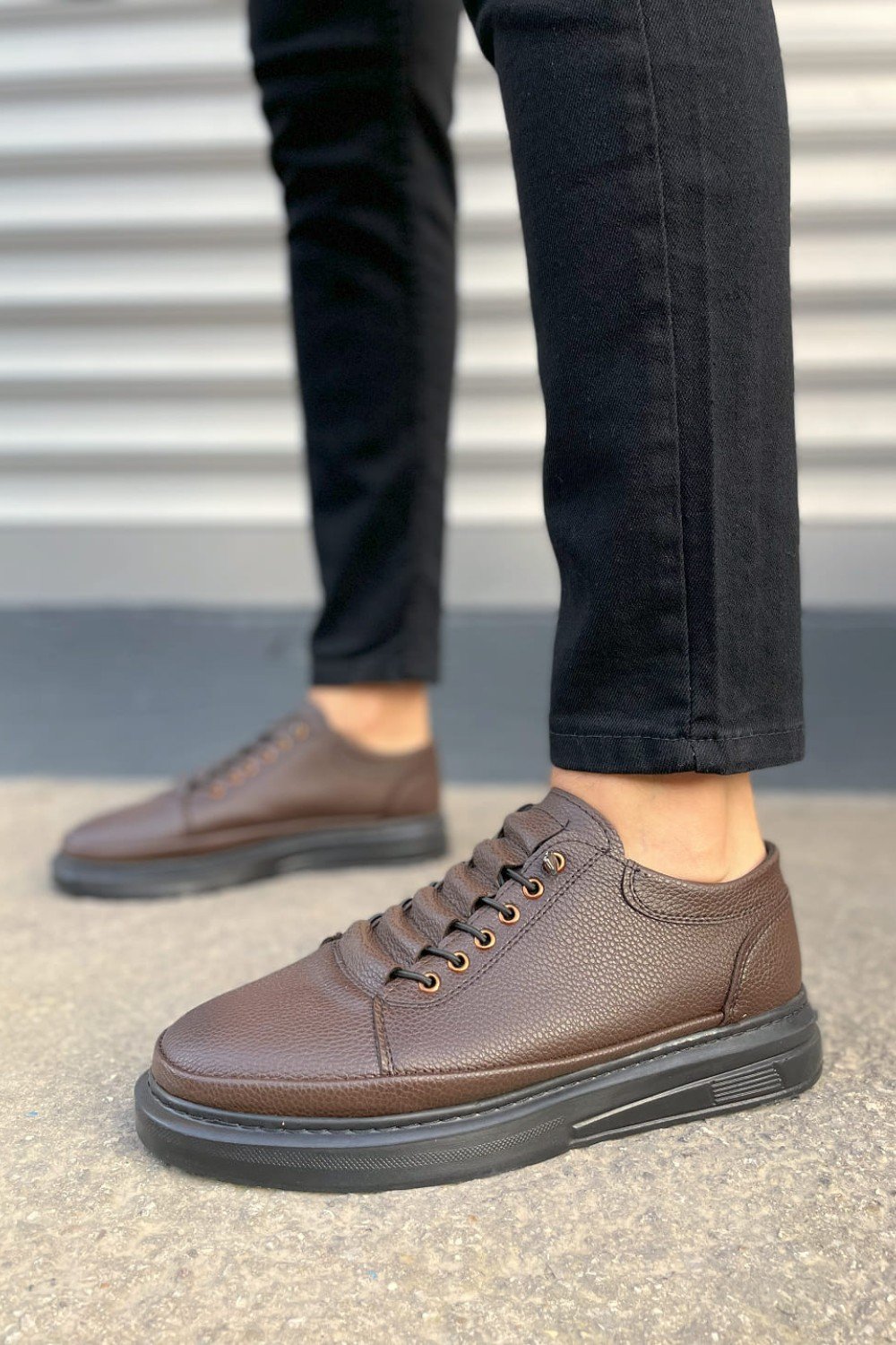 JY0535 Prime Bağcıklı Cilt Erkek Günlük Sneaker Ayakkabı CST - Kahverengi JY0535 Prime Bağcıklı Cilt Erkek Günlük Sneaker Ayakkabı CST - Kahverengi