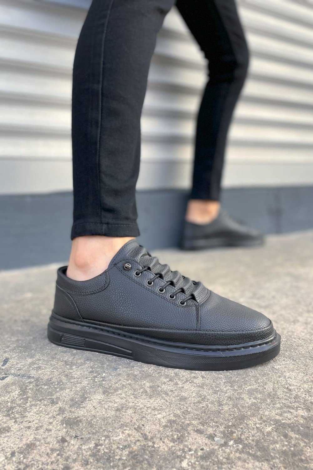 JY0535 Prime Bağcıklı Cilt Erkek Günlük Sneaker Ayakkabı CST - Siyah JY0535 Prime Bağcıklı Cilt Erkek Günlük Sneaker Ayakkabı CST - Siyah