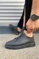 JY0535 Prime Bağcıklı Cilt Erkek Günlük Sneaker Ayakkabı CST - Siyah JY0535 Prime Bağcıklı Cilt Erkek Günlük Sneaker Ayakkabı CST - Siyah