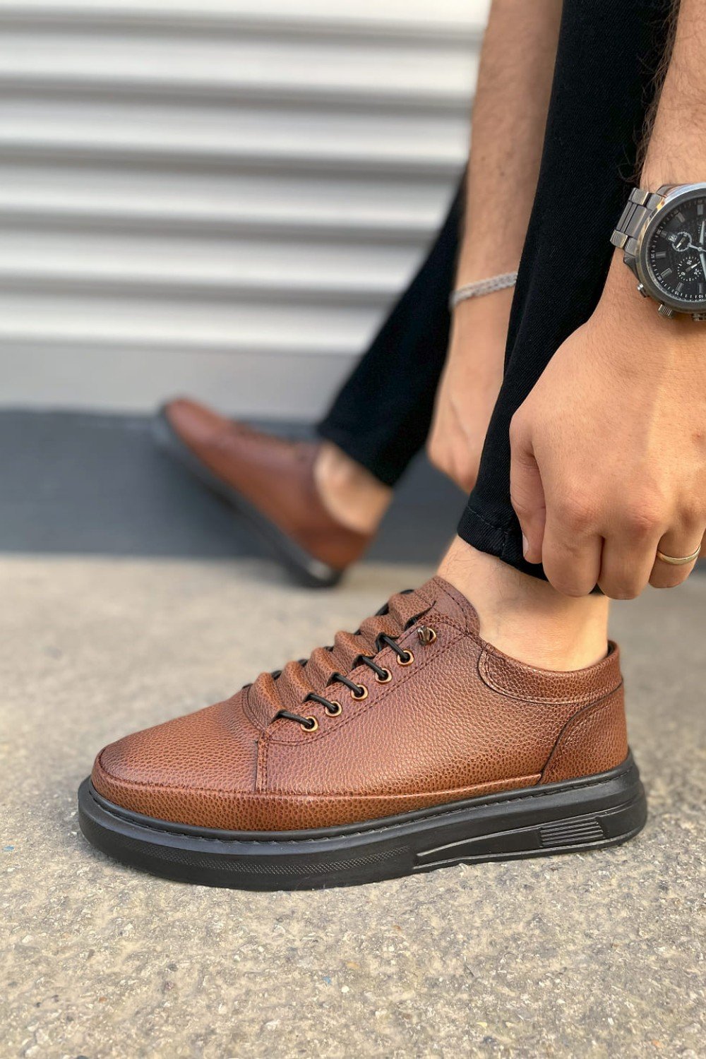 JY0535 Prime Bağcıklı Cilt Erkek Günlük Sneaker Ayakkabı CST - Taba JY0535 Prime Bağcıklı Cilt Erkek Günlük Sneaker Ayakkabı CST - Taba