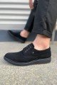 JY0610 Clasico Bağcıklı Süet Erkek Günlük Klasik Ayakkabı SST - Siyah