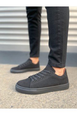 JY122 Mode Bağcıklı Süet Erkek Günlük Sneaker Ayakkabı SST - Siyah JY122 Mode Bağcıklı Süet Erkek Günlük Sneaker Ayakkabı SST - Siyah
