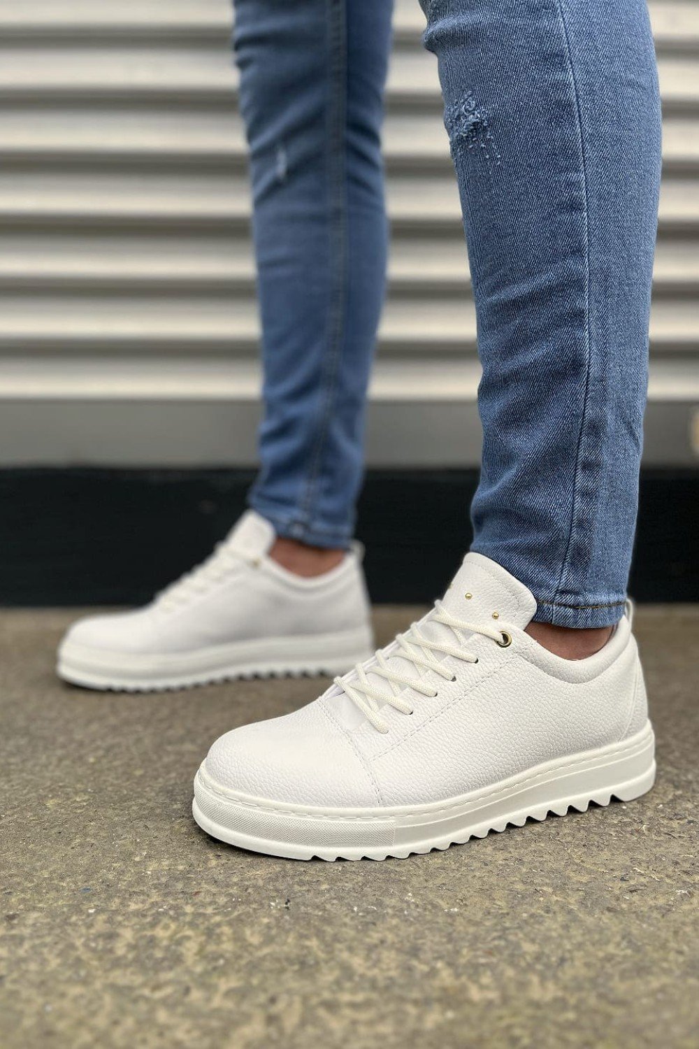 JY152 Cool Bağcıklı Cilt Erkek Günlük Spor Klasik Ayakkabı CBT - Beyaz JY152 Cool Bağcıklı Cilt Erkek Günlük Spor Klasik Ayakkabı CBT - Beyaz