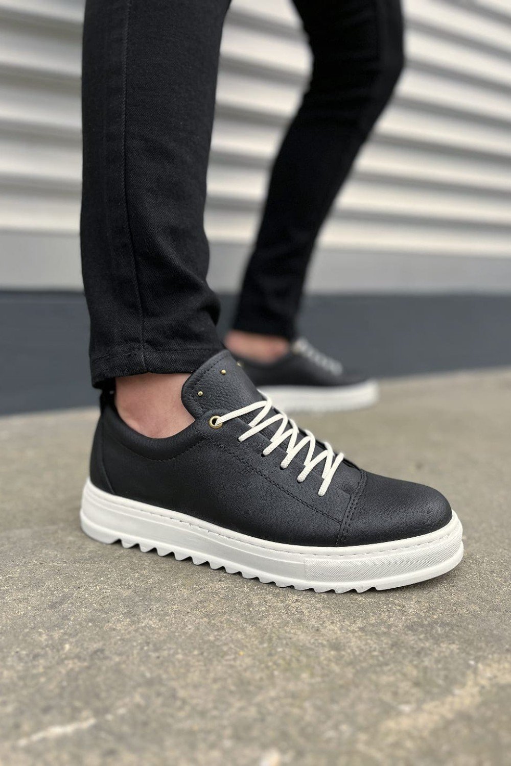 JY152 Cool Bağcıklı Cilt Erkek Günlük Spor Klasik Ayakkabı CBT - Siyah JY152 Cool Bağcıklı Cilt Erkek Günlük Spor Klasik Ayakkabı CBT - Siyah