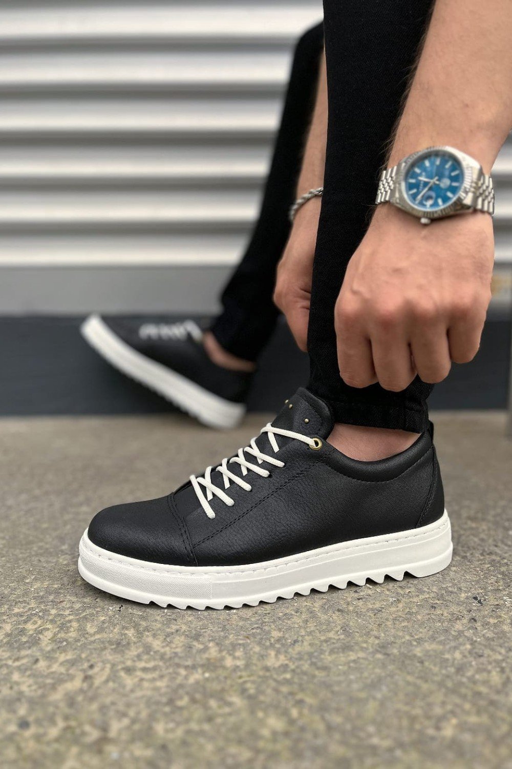 JY152 Cool Bağcıklı Cilt Erkek Günlük Spor Klasik Ayakkabı CBT - Siyah JY152 Cool Bağcıklı Cilt Erkek Günlük Spor Klasik Ayakkabı CBT - Siyah