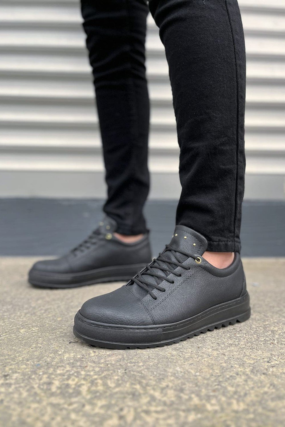 JY152 Cool Bağcıklı Cilt Erkek Günlük Spor Klasik Ayakkabı CST - Siyah JY152 Cool Bağcıklı Cilt Erkek Günlük Spor Klasik Ayakkabı CST - Siyah