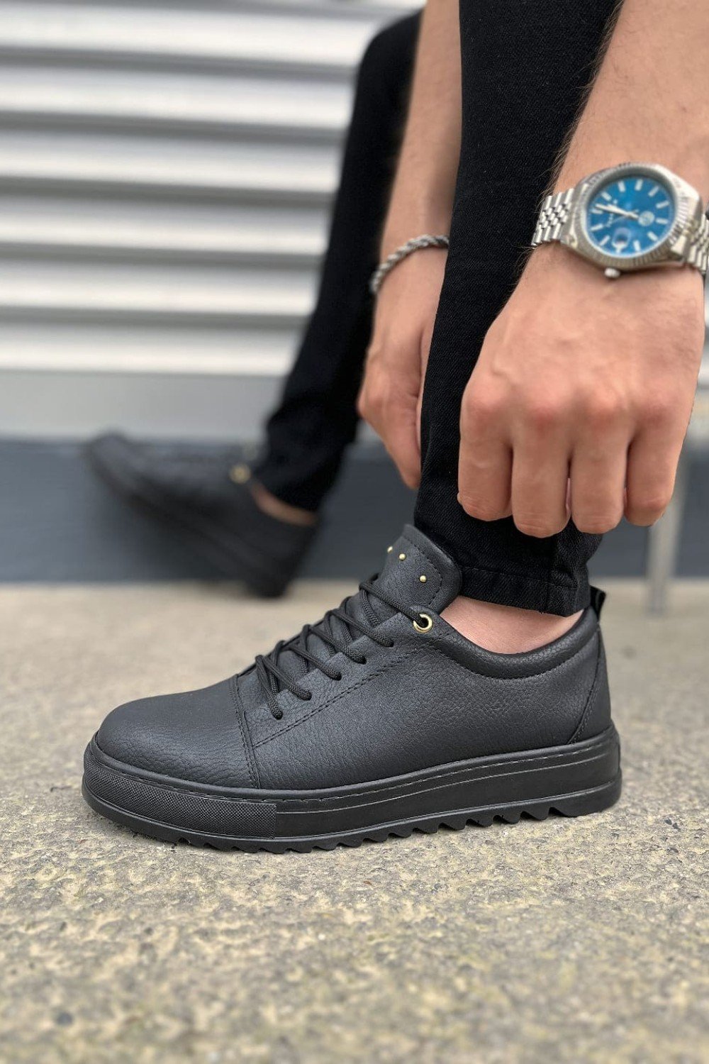 JY152 Cool Bağcıklı Cilt Erkek Günlük Spor Klasik Ayakkabı CST - Siyah JY152 Cool Bağcıklı Cilt Erkek Günlük Spor Klasik Ayakkabı CST - Siyah